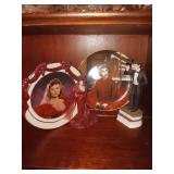 Gone with the Wind Music Box, plate and plate with figurine