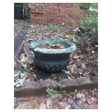 Round Concrete Planter 14"x11" Round