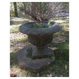 Concrete urn planter 24" roundx20