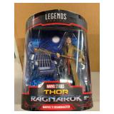 MARVEL Legends Series THOR Ragnarok Marvel’s Grandmaster action figure and Guardians of the Galaxy Marvel’s The Collector action figure…..partial sticker on one side