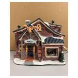 Holiday Time lighted “Village Hunting Lodge” in working condition