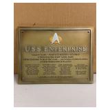USS Enterprise NCC 1701-D Dedication Plaque by Eaglemoss