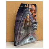 Star Trek The Wrath of Khan “KHAN Noonien Singh” action figure…..top of backer is bent