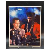 Autographed photo of actor John de Lancie, known for his role as Q in the Star Trek franchise