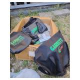 Garrett Metal Detecting Bags, 5 zip padded, 1 duffle, one belt pouch, bag 10 chip clips