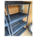 Plastic Shelving 3‘ x 2‘ deep by 4 1/2 feet tall