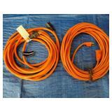 Two Heavy Duty Extension Cords