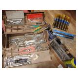 Tools, great box full, some unusual pieces, Hex Wrench Kit, Nut Driver Set, sockets, taps, wrenches