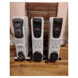 3 Electric Radiator Heaters, 2 DeLonghi