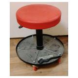 Rolling Task Stool, 5 wheel, Adjustable Height Seat