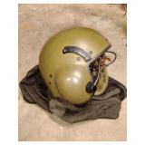 Military Helmet in bag, goggles