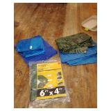 5 Small to Medium Tarps, 1 new 4