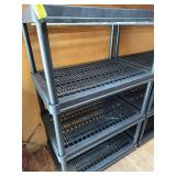 Plastic Shelving 3‘ x 2‘ deep by 4 1/2 feet tall ￼