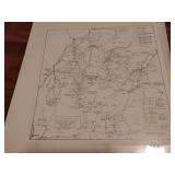 The Military Campaigns of NATHAN BEDFORD FOREST map print 17 1/2" x 17 1/2" W