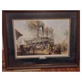 Fine Print "Northbound Steamer" by Alan Fearnley, 35" W x 28" H