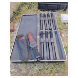 Fisher M-SCOPE CW-10 concealed weapons detector, hard case of 10, one holster