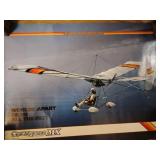 Ultralight Parts, Poster, Old Reel Film, 8 boxes of parts to numerous to list, Aviation saying sign, corner broken.