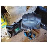 1 big Garrett bag, 5 Fisher bags, 2 pair headphones, dealer stock
