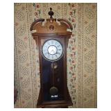 Beautiful Vintage Carlton Regulator Wall Clock Made by the Waterbury Clock Company w/Key ~14 x 41" in excellent vintage condition...