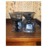 Eight(8) Vintage Lenox "Antique Dark Blue" Hand Blown Champagne/Tall Sherbets 5" in excellent vintage condition NEED TO BE WASHED...