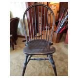 Vintage Bow Back Side Chair Made-To-Order by David T. Smith & Co. Morrow, OH; 17" seat w x 16" seat d x 22" seat back h x 17" seat h x 38" total h in excellent vintage condition...