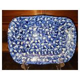 Very nice cobalt blue spongewear  13.75x10" tray/platter in very good vintage condition...
