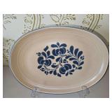 Vintage Pfaltsgraff Stoneware Folk Art Pattern 14" Platter in excellent vintage condition...