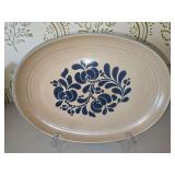 Vintage Pfaltsgraff Stoneware Folk Art Pattern 16" Platter in excellent vintage condition...