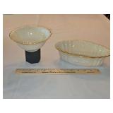 NEW Vintage Lenox Harvest Server 8.5x5.25x2.25" h & Bowl 5.75x2.25" h...