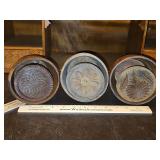 Group of Three(3) Vintage Wooden Butter Press/Butter Molds...