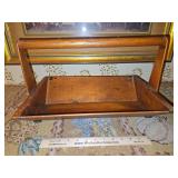 Very nice vintage wooden basket 16.75x10.75x10.75" w/handle likely from late 1800s to early 1900s in excellent vintage condition...