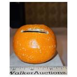 Vintage Pennsylvania Redware Folk Art Bank (Orange)...