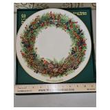 NIB Vintage Lenox 1986 Colonial Christmas Wreath Plate "New Hampshire the Sixth Colony"...