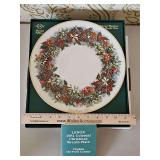 NIB Vintage Lenox 1981 Colonial Christmas Wreath Plate "Virginia the First Colony"...
