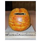 Vintage Pennsylvania Redware Folk Art Bank (Apple)...