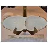 Vintage Lenox Newport Collection 15x5" 2-Part Divided Relish Dish Hand Decorated w/24-K Gold...