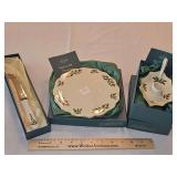 Four NIB Vintage Lenox Holiday Pieces SEE PICS FOR DETAILS...