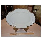 Gorgeous LIKE NEW Vintage Hutschenreuther China of Germany 15x10.25" Platter in the Revere(White) Pattern in excellent vintage condition...