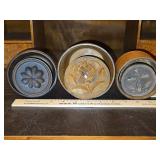 Group of Three(3) Vintage Wooden Butter Press/Butter Molds...