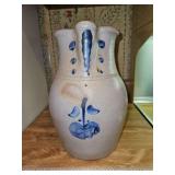 Vintage 10.5" tall stoneware pitcher in excellent vintage condition...