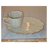 Vintage Lenox Holiday Hostess Snack Tray & Cup...