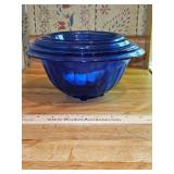 Vintage Set of 4 Hazel Atlas "PILLAR OPTIC" Cobalt Blue Nested Mixing Bowls in excellent vintage condition SEE ALL PICS FOR DETAILS...