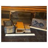 Miscellaneous Vintage Primitive Wood Butter Press/Butter Box Mold Parts...