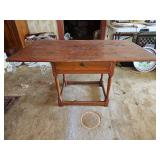 Vintage New England Late 18th-Early 19th Century Tavern Table 47.75x29x25.75"...
