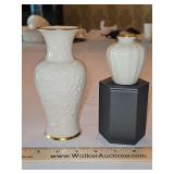 Two vintage Lenox vases(Mini Aladdin Vase is NEW)...