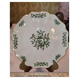 Vintage Lenox Christmas HOLIDAY 11.5" Cake Plate...