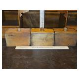 Three(3) Vintage Primitive Wood Butter Press/Butter Box Molds...