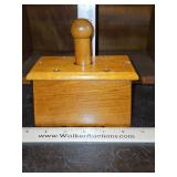 Vintage Primitive Wood Butter Press/Butter Box Mold...