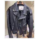 Vanguard Leather Motorcycle Jacket Size 46