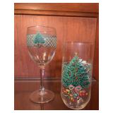 Set of 25 Cristal D’Arques “Christmas Night” Stemware and Glasses